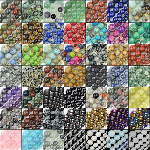 Natural gemstone beads round - gemstone,